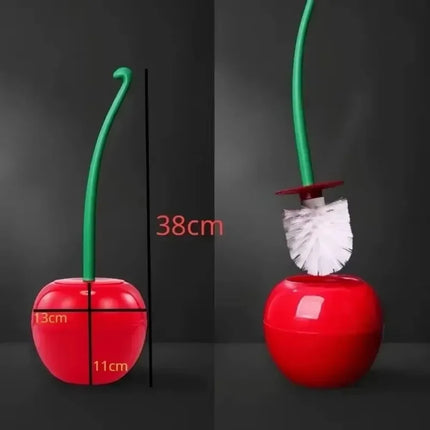 Cherry Shaped Toilet Brush | Creative Design | Unique Bathroom Accessory | Durable Material | Easy-to-Hold Handle | Stylish and Functional Decor Element