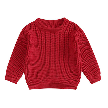 Unisex Cotton Knit Sweater for Baby & Toddler | Soft & Cozy | Perfect for Fall & Winter | Ages 0-5