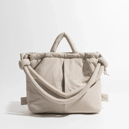 Emilia Puffer Handbag | Trendy Design | High-Quality Synthetic Material | Spacious with Multiple Compartments | 30x40x14cm | Zipper Closure | Comfortable Handles & Adjustable Strap