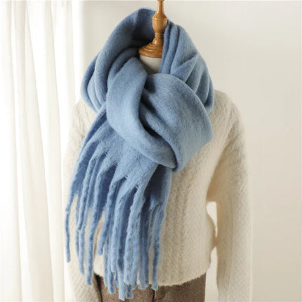 Velucci | Luxurious Oversized Colorful Cashmere-Feel Women’s Scarf | 240x38cm