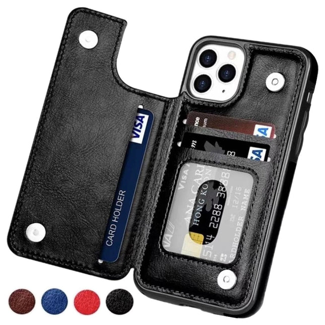 Premium Leather Phone Cover | Card Holder & Magnetic Closure | Stylish & Durable | Multiple Colors