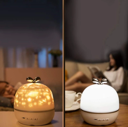 SkyProjector™ Nightlight | Adjustable Lighting | Star, Moon & Animal Projections | Remote Control | Ideal for Nursery & Kids' Rooms | Quiet 360° Rotation | Enhances Creativity & Sleep | USB Charging Cable Included