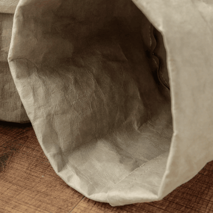 Boho-Inspired Cloth Planter Basket | Rustic Waterproof Muslin | Adjustable Rim Height | Protective PE Lining | Easy to Clean | Versatile for Plants or Storage | Small, Medium, Large Options