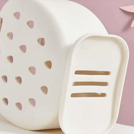 Strawberry Drying Stand | Cute Kitchen & Bathroom Organizer | Durable Plastic | 5 Colors | Quick Drainage Design | 6 x 7 x 3 Inches | Fun & Practical Decor for Utensils & Toothbrushes