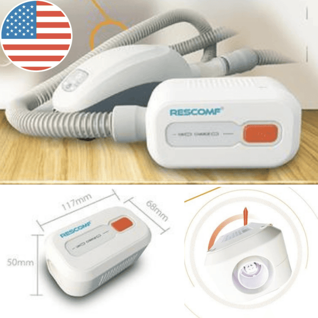 Rechargeable CPAP Cleaner & Sanitizer | Kills 99.9% Bacteria | Easy One-Button Operation | Portable Lightweight Design | No Water Needed | USB & AC Rechargeable | 7 Cleaning Cycles Per Charge | Travel-Friendly