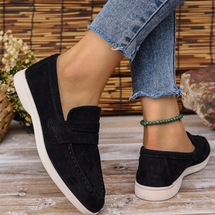AURORA | Women's Suede Slip-On Loafers | All-Day Comfort | Versatile Style | Breathable Fit
