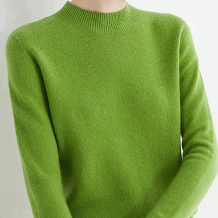 Julia | Luxurious Soft Gold Cashmere Turtleneck | Elegant Versatility | Women's Sizes | Lightweight Warmth