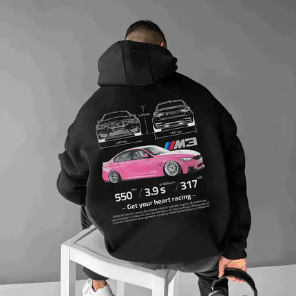 De Oversized Racing Hoodie - Visconte