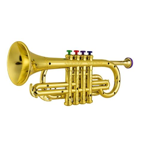 Kids Simulation Trumpet | Musical Toy Instrument | Child Safe Gift | Enhances Lung Function & Finger Coordination | Ages 3+ | Lightweight Design | Easy Melody Creation with Colorful Buttons