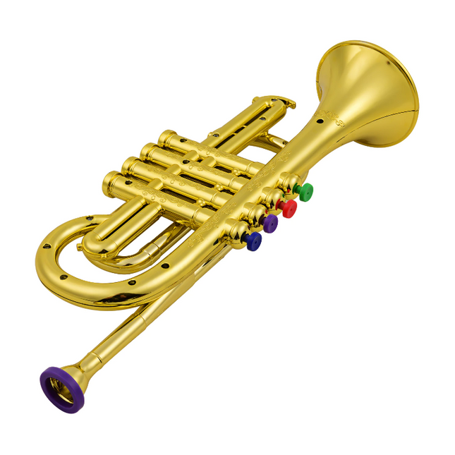 Kids Simulation Trumpet | Musical Toy Instrument | Child Safe Gift | Enhances Lung Function & Finger Coordination | Ages 3+ | Lightweight Design | Easy Melody Creation with Colorful Buttons