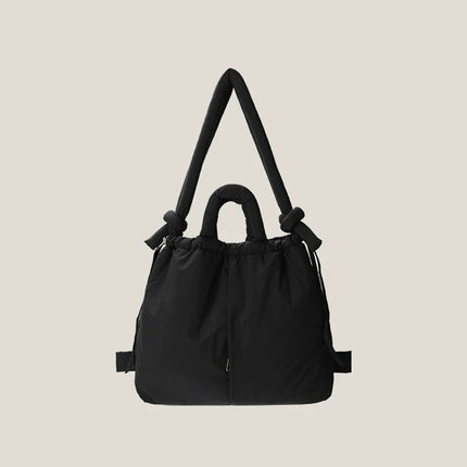 Emilia Puffer Handbag | Trendy Design | High-Quality Synthetic Material | Spacious with Multiple Compartments | 30x40x14cm | Zipper Closure | Comfortable Handles & Adjustable Strap