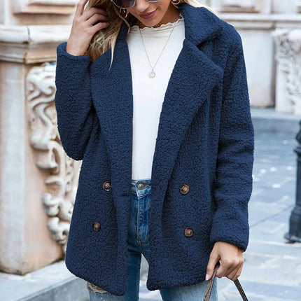 Theresa Korte Teddy Jacket | Short | Super Soft Cotton | Brown | Multiple Colors & Sizes | Cozy Winter Wear