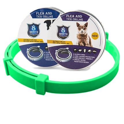SafeGuard | Adjustable Waterproof Flea Tick Collar for Dogs & Cats | 8 Months Chemical-Free Protection | Comfortable Fit | Active Pets
