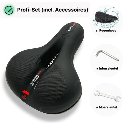 CloudComfort Pro | Ergonomic Shock-Absorbing Bicycle Saddle | Built-In Lighting | Breathable & Weatherproof | Pain-Free Cycling Comfort | Soft Pressure-Relief Design