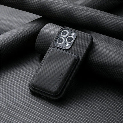 FiberGuard | Carbon Fiber MagSafe-Compatible iPhone Case | Built-In Wallet | Scratch Resistant | Sleek Design | Wireless Charging Ready