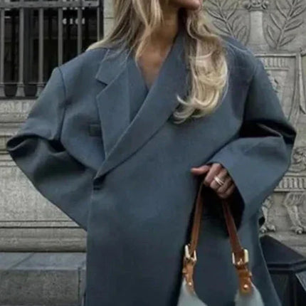Zoey Women's Oversized Blazer | Trendy Twist Design | Versatile Fit | Durable Soft Fabric | Casual or Business Looks