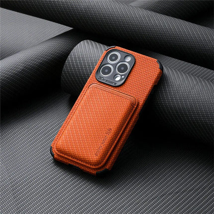 FiberGuard | Carbon Fiber MagSafe-Compatible iPhone Case | Built-In Wallet | Scratch Resistant | Sleek Design | Wireless Charging Ready
