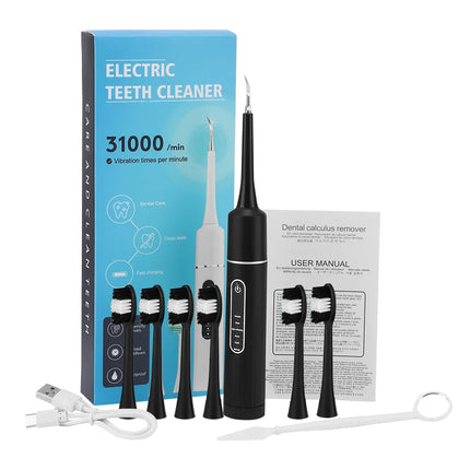 FreshWhite | 6-Speed Electric Teeth Whitening Device | Advanced Plaque & Stain Scaler | Waterproof Design | Type-C Rechargeable Oral Care Tool | Professional-Level Whitening | Adjustable Speed Settings