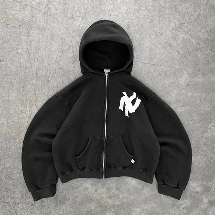 Y2K Style Hoodie | Unisex Oversized Fit | Abstract Art Design | Soft Cotton Blend | Casual Fashion
