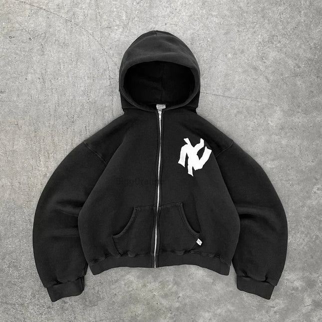 Y2K Style Hoodie | Unisex Oversized Fit | Abstract Art Design | Soft Cotton Blend | Casual Fashion