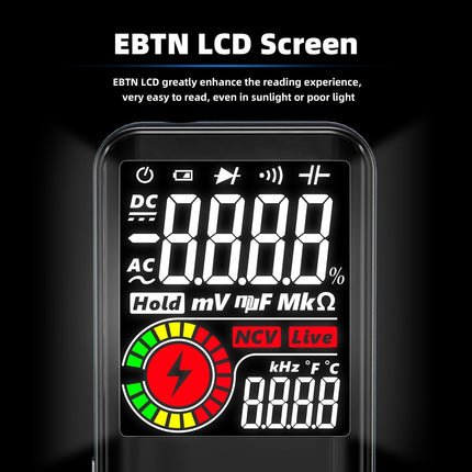 Smart Digital Multimeter | Advanced LCD Display | High Precision | Auto Range | Overload Protection | AC/DC Voltage & Current Measurement | Diode & Continuity Test | Portable & Ergonomic Design