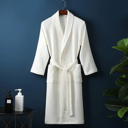 Unisex Cotton Bathrobe | Soft & Breathable with Pockets | Elegant Comfort for Home & Spa | Variety of Colors Available