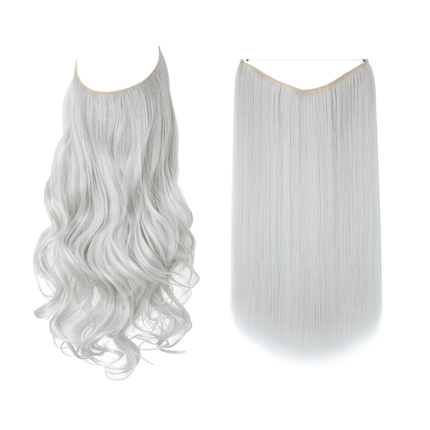 Invisible Wire Hair Extensions | Wavy & Straight Styles | Quick & Secure Application | Lightweight Comfort | Adjustable Wire for Custom Fit | No Clips & Hair-Friendly | Perfect for Effortless Length & Volume
