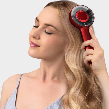 3-in-1 Scalp Massager Comb | Red Light Therapy | Detangling Brush | Head Scratcher | Stress Relief & Improved Hair Vitality | Ergonomic Design | Soothing, Refreshing, Relaxing Modes | Ultimate Scalp Care Tool
