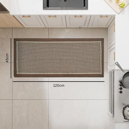 Strata Elegance | Durable Kitchen Floor Mats | Anti-Slip Backing | Comfortable Stand & Functional | Polypropylene Surface | Indoor Rug | Reduce Pressure | Easy Care Machine Washable | Warm Textured Design