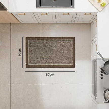 Strata Elegance | Durable Kitchen Floor Mats | Anti-Slip Backing | Comfortable Stand & Functional | Polypropylene Surface | Indoor Rug | Reduce Pressure | Easy Care Machine Washable | Warm Textured Design
