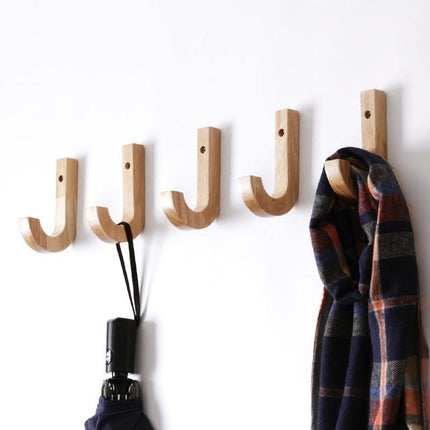 Birch J Wall Hooks | Holds Up to 33 lbs | Water-Resistant Finish | Easy Installation with Screw | Ideal for Coats, Hats, Leashes | Versatile Use in Kitchen, Bathroom, Garage | Set or Single | 6 Color Options | 1"x5"x3"