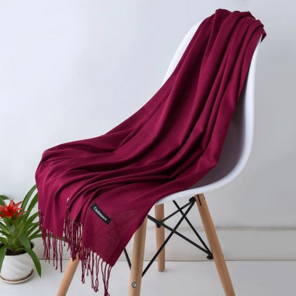 Sylvania | Draped Scarf with Fringe | Versatile Lightweight Comfort | Elegant Accessory for Any Outfit