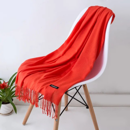 Sylvania | Draped Scarf with Fringe | Versatile Lightweight Comfort | Elegant Accessory for Any Outfit