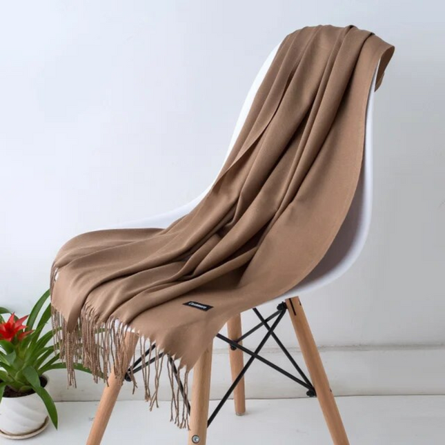 Sylvania | Draped Scarf with Fringe | Versatile Lightweight Comfort | Elegant Accessory for Any Outfit