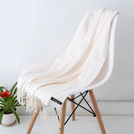 Sylvania | Draped Scarf with Fringe | Versatile Lightweight Comfort | Elegant Accessory for Any Outfit