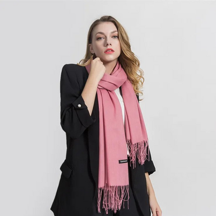 Sylvania | Draped Scarf with Fringe | Versatile Lightweight Comfort | Elegant Accessory for Any Outfit