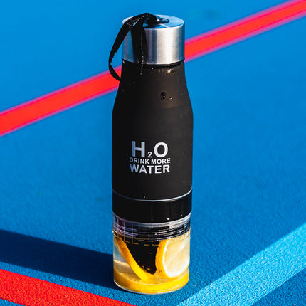 Portable Leak-Proof Frosted Plastic Water Infuser Bottle | 650ml Capacity | Easy Clean | Perfect for Fruit Infusions