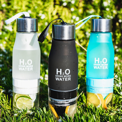 Portable Leak-Proof Frosted Plastic Water Infuser Bottle | 650ml Capacity | Easy Clean | Perfect for Fruit Infusions