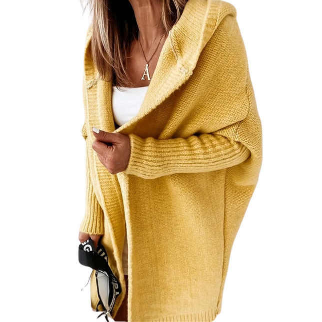 Women's Cardigan | Medium Length | Colored Stitching | Sophisticated Spring Outerwear | Comfortable Layering Piece | Available in Sizes S-XL | Ideal for Casual and Dressy Outfits | Mid-Length Design