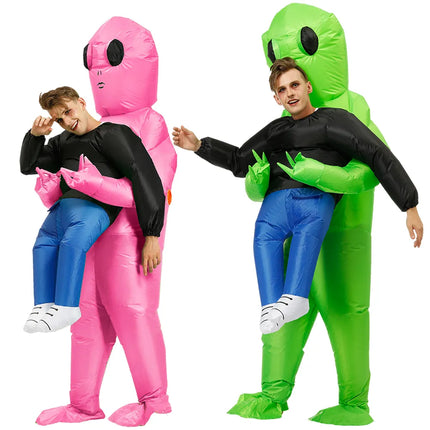 Inflatable Alien Fancy Dress | Kids & Adults | Funny Costume Party Outfit | Available in Multiple Sizes & Colors | Easy Setup | Perfect for Halloween & Events | 120CM to 195CM Sizes