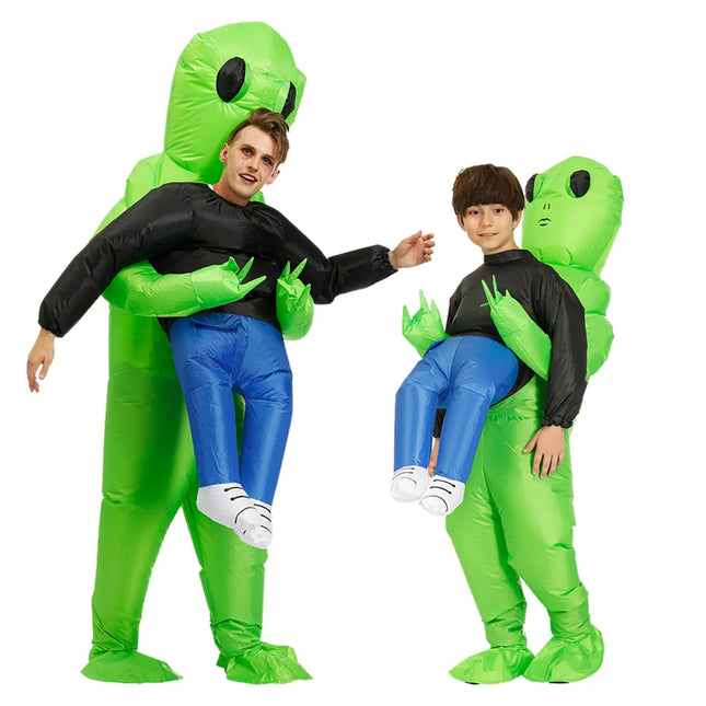 Inflatable Alien Fancy Dress | Kids & Adults | Funny Costume Party Outfit | Available in Multiple Sizes & Colors | Easy Setup | Perfect for Halloween & Events | 120CM to 195CM Sizes