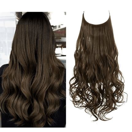 Invisible Wire Hair Extensions | Wavy & Straight Styles | Quick & Secure Application | Lightweight Comfort | Adjustable Wire for Custom Fit | No Clips & Hair-Friendly | Perfect for Effortless Length & Volume