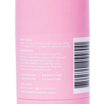 Wax Stick for Flyaways & Edges | Strong Hold with Beeswax & Candelilla Wax | Enriched with Castor & Sunflower Seed Oils | Moisturizing & Non-Greasy Hair Styling Solution