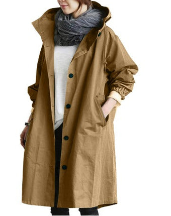 Van Hallen Melbourne | Women's Water-Repellent Trench | Rain & Wind Protection | Double-Breasted Coat | Elegant Beige | Sizes S-XL | Chic & Practical Design for Everyday and Travel