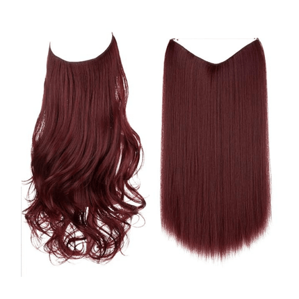 Invisible Wire Hair Extensions | Wavy & Straight Styles | Quick & Secure Application | Lightweight Comfort | Adjustable Wire for Custom Fit | No Clips & Hair-Friendly | Perfect for Effortless Length & Volume