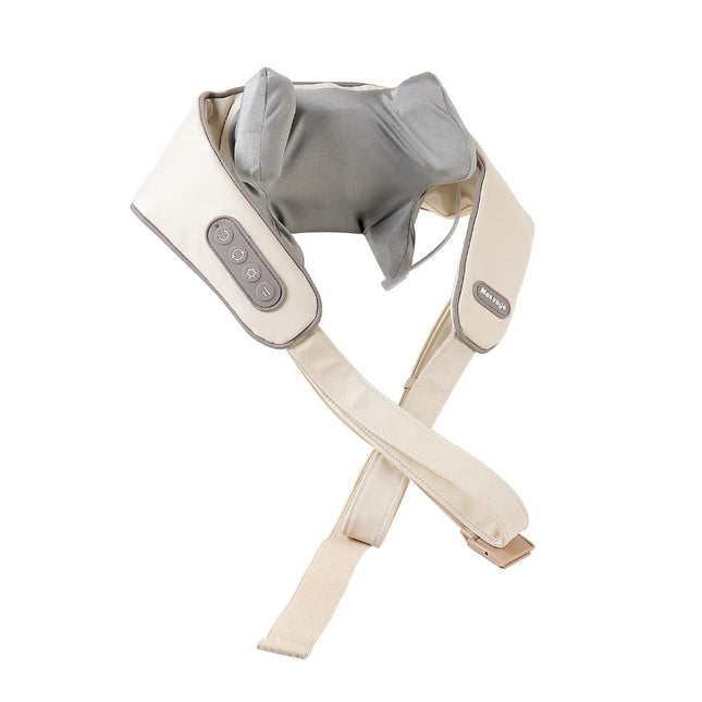 SootheTrapezius | 3D Simulation Electric Massager | Neck & Back Relaxation | Six-Claw Design | Hot Compress Feature | Adjustable Massage Modes | Hands-Free Use | Quiet Operation | Long-Lasting Battery