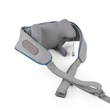 SootheTrapezius | 3D Simulation Electric Massager | Neck & Back Relaxation | Six-Claw Design | Hot Compress Feature | Adjustable Massage Modes | Hands-Free Use | Quiet Operation | Long-Lasting Battery