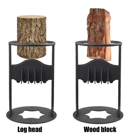Cast Iron Kindling Splitter | Safe Wood Splitting Frame | No Sharp Blades | Efficient Firewood Tool | Indoor Outdoor Use | 30cm Height | 4.5kg | Fireplace, Firepit, Stove Use