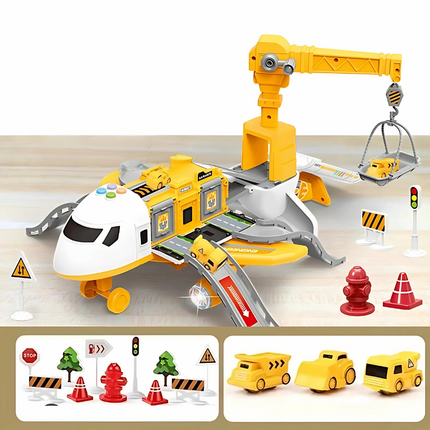 MegaPlane™ Interactive Toy | Working Lights & Sounds | Sturdy Construction | Educates Coordination & Creativity | Accessories Included | Playset for Kids | Aviation Adventure | Ages 3+