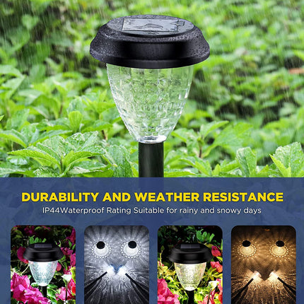 Solar Powered Landscape Lights | 10 Pack | High-Brightness with Mandala Pattern | Fast Charging & Long-Lasting | Weather Resistant | Easy Installation | Outdoor Decorative Lighting for Garden & Pathway